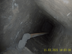 Gas pipe in flue-min | Sweepsmart gas pipe in chimney
