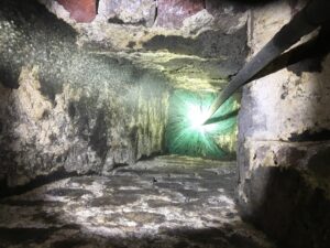 brush in chimney