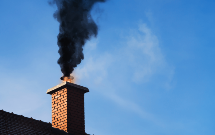 Smoking Chimney Black