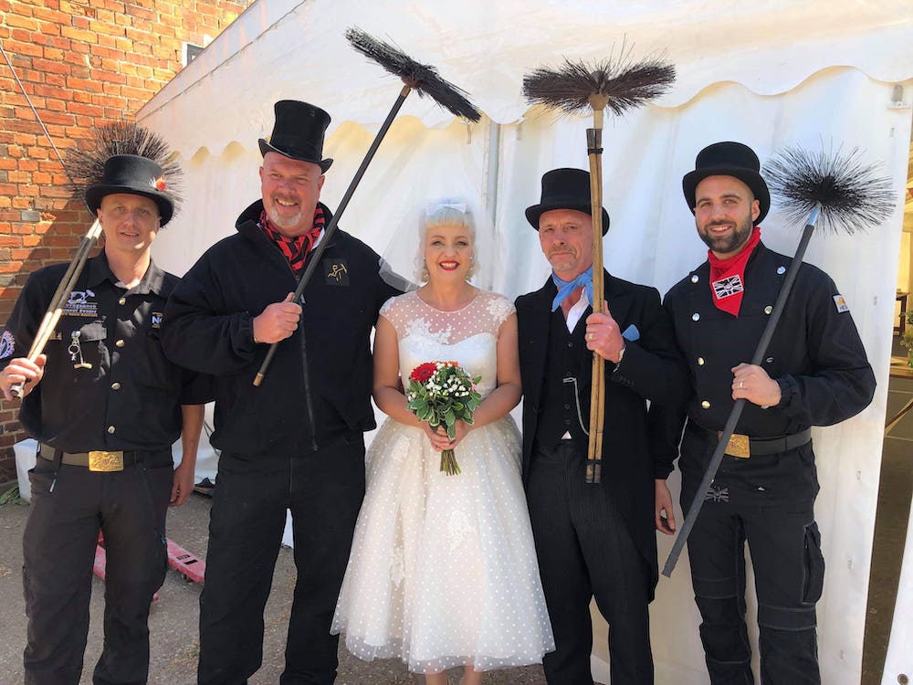 chimney sweep wedding