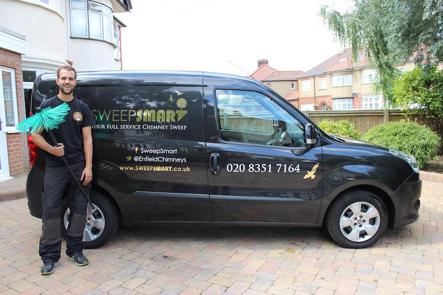 chimney sweep van